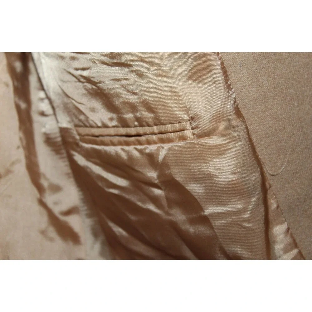 Brooks Brothers Camel Hair Boyfriend Blazer Jacket Italian Tan Women's 8 H14486 - Picture 11 of 12